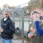 Jonathan G and Mike May showing off their facial hair...