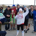 Skiing's Jake Bogoch hands over the hardware to the victors at Freeskier!