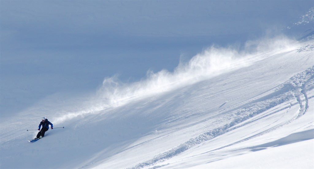 Thomas Hodel ripping the BC near Davos